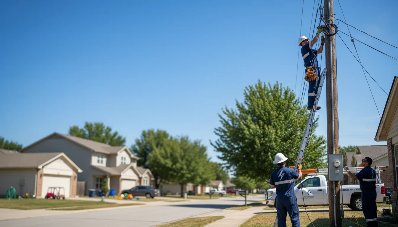 Residential electrician providing installation services in Litchfield, OH